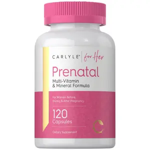 Carlyle Prenatal Vitamins for Women | 120 Capsules | Multivitamin and Mineral Formula with Folic Acid | Non-GMO and Gluten Free Supplement | For Her Carlyle Prenatal Vitamins for Women | 120 Capsules | Multivitamin and Mineral Formula with Folic Acid | Non-GMO and Gluten Free Supplement | For Her