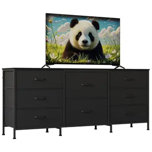 Garvee ZH-DS12 Metal Frame Cabinet with Particle Board and Non-Woven Fabric Drawers, Featuring 8 Drawer Storage, Durable Construction, and Space-Saving Design for Organized Living