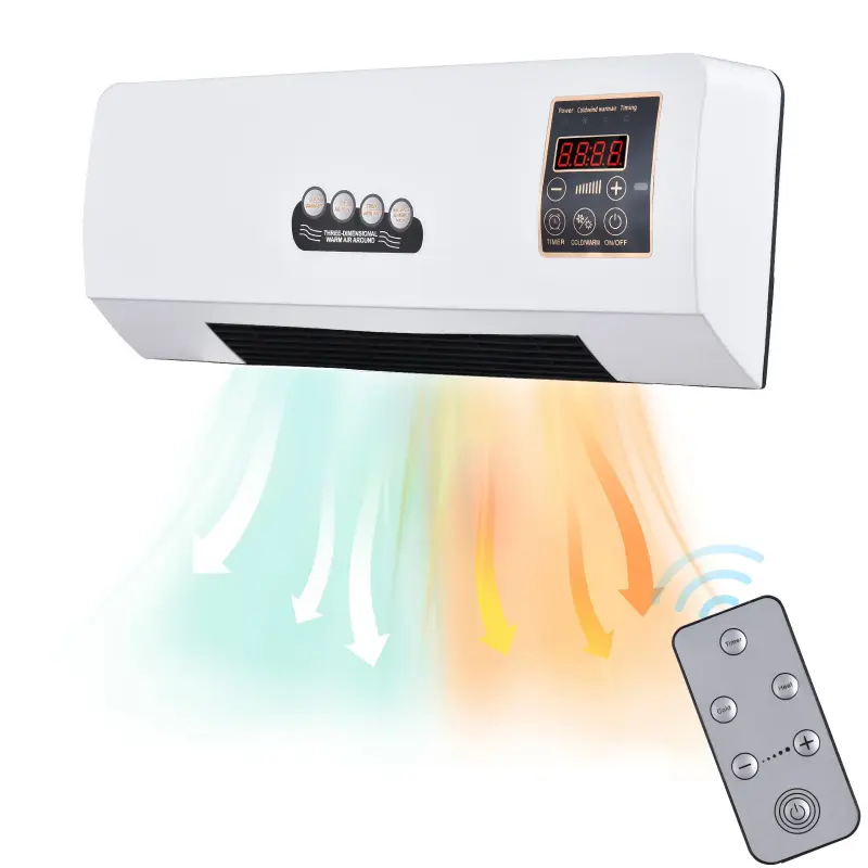 2 in 1 Portable Air Conditioner Electric Heater for Room Heating Cooling Fan with Remote Control and Timing Function Simple A/C
