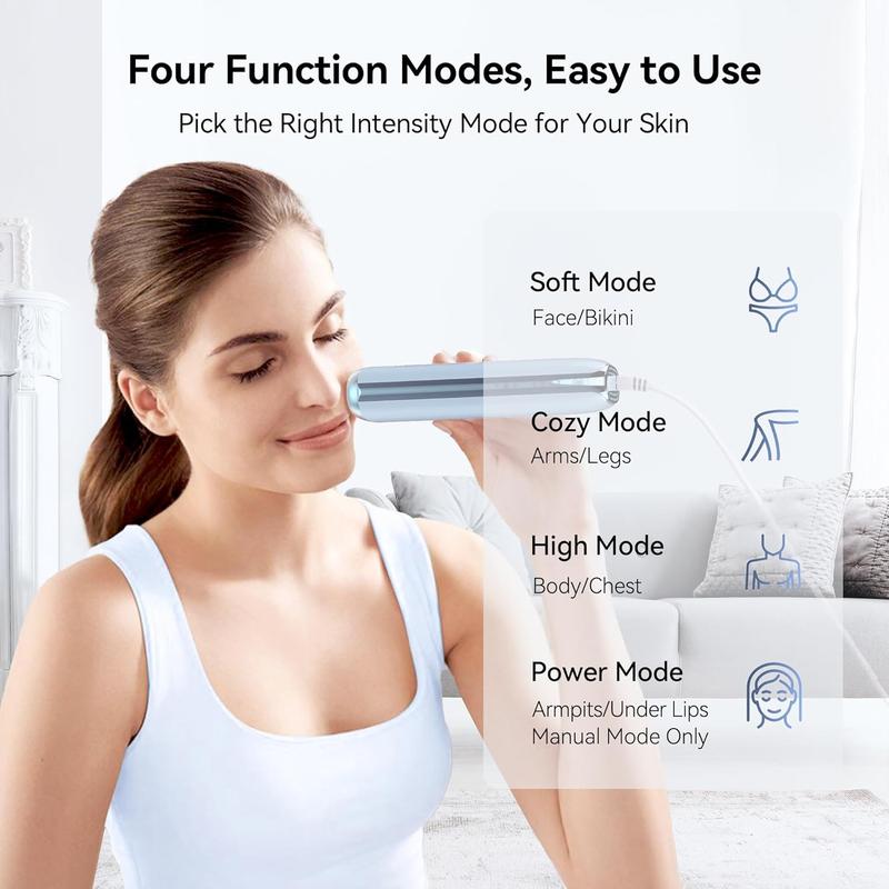 KESILY by OVUTEK Laser Hair Removal IPL for Women and Men, Sapphire Ice-Cooling, Nearly Painless and Permanent Hair Removal Device at Home Comfort