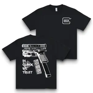 Edgy Fashion In Glock We Trust Tee, Street Style Design, Unisex Casual Short Sleeve