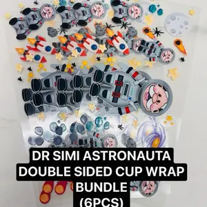 DR SIMI ASTRONAUTA DOUBLE SIDE CUP WRAP BUNDLE (6PCS)