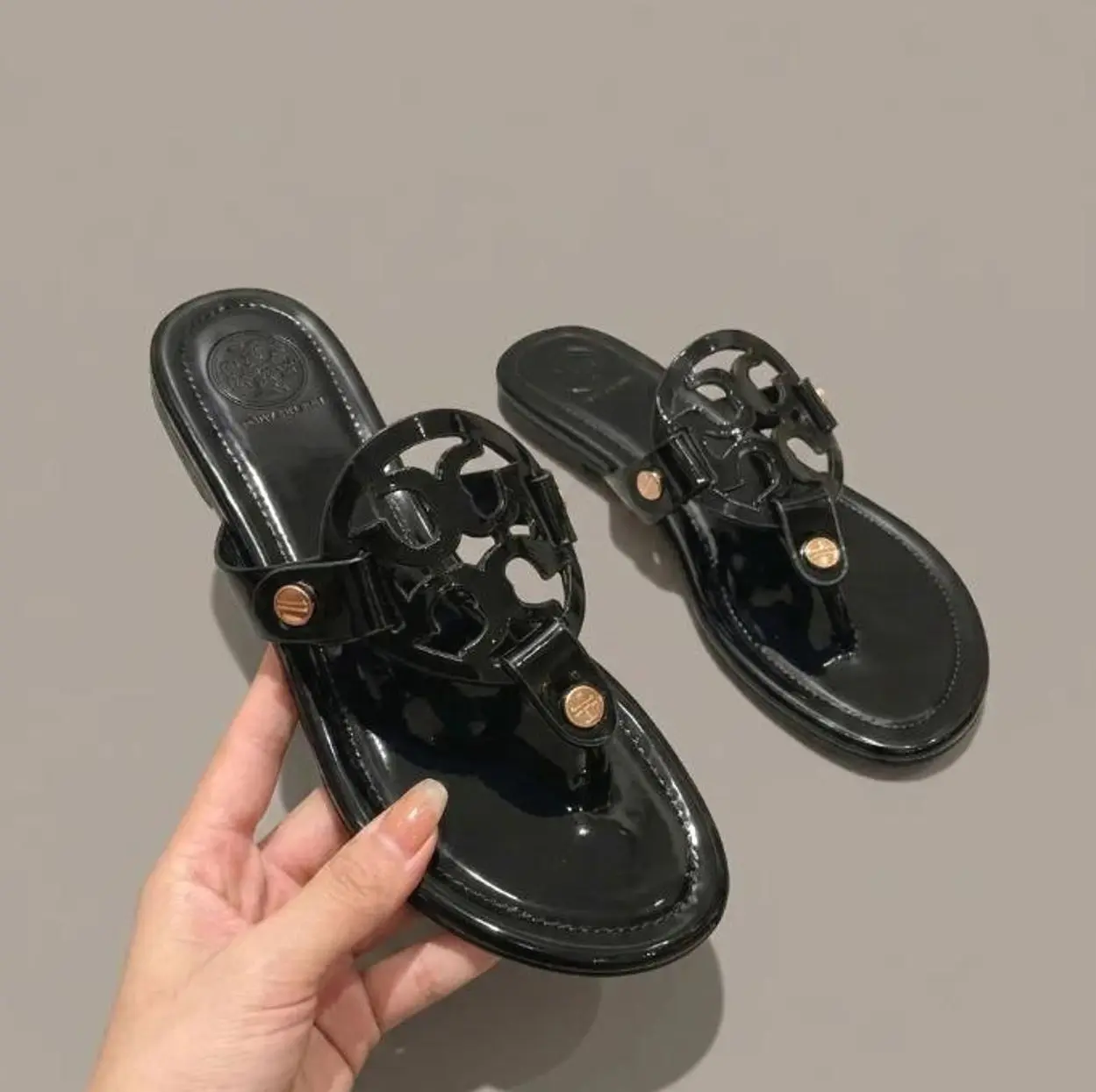 Women's Tory Burch Casual Flat Flip Flop Sandals Comfortable Summer Open Toe Slide Shoes
