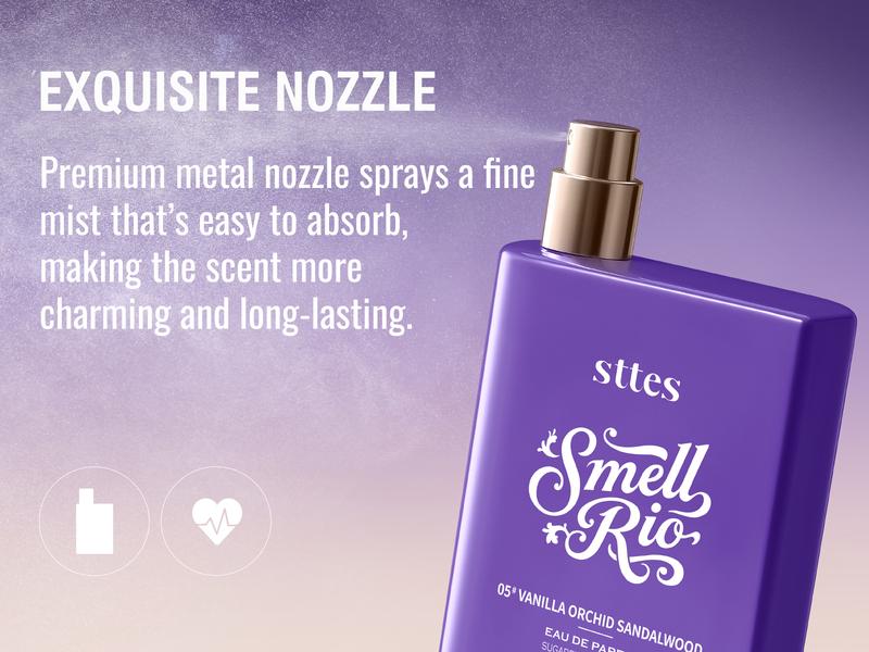 New!Sttes Perfume 05#（VANILLA ORCHID SANDALWOOD） - Eau De Perfume 100ml (3.4fl Oz)  Woody food tune (Vanilla+Orchid+Sandalwood)