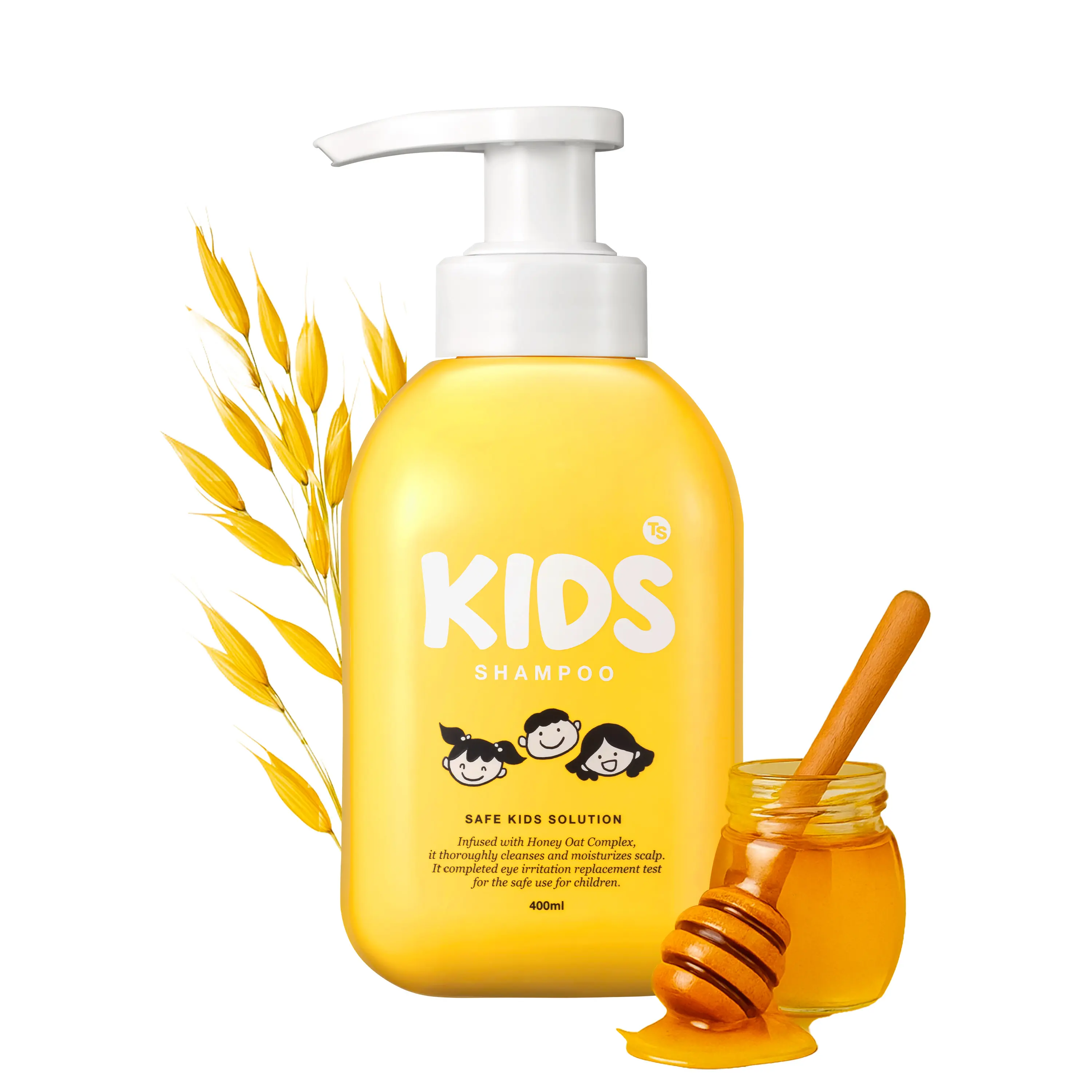 TS Kids Shampoo  Free Sulfate, Parabens, Silicones, Allergen (14.1 fl oz, 400ml) (Kids Bodywash)