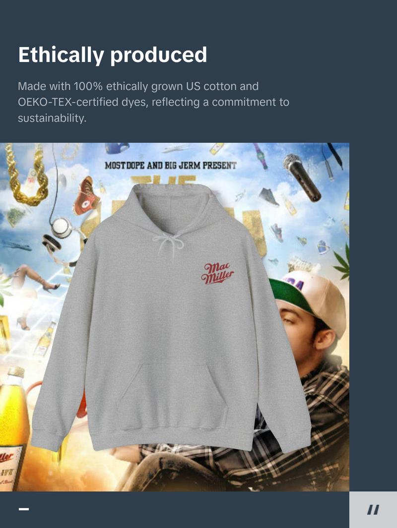 Mac Miller The High Life Front and Back Print Hoodie