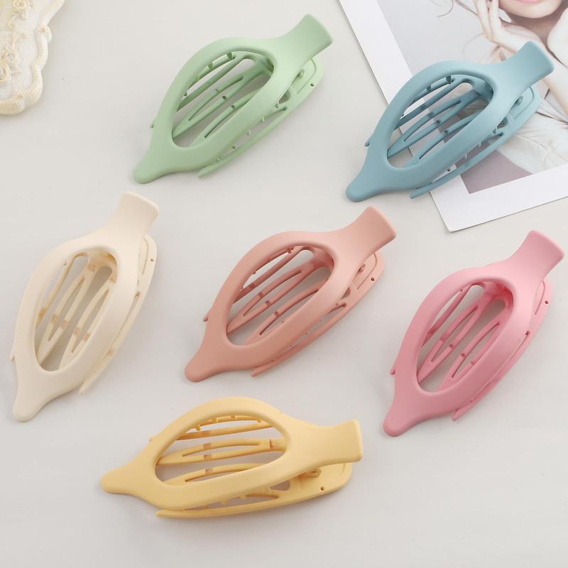 AWAYTR Flat Claw Clips Elegant French Concord Hair Clips Side Slide Duckbill Clips for Women Girls Strong Hold No Slip Grip Thick or Thin Hair 6Pcs/Set TikTokShopBlackFriday