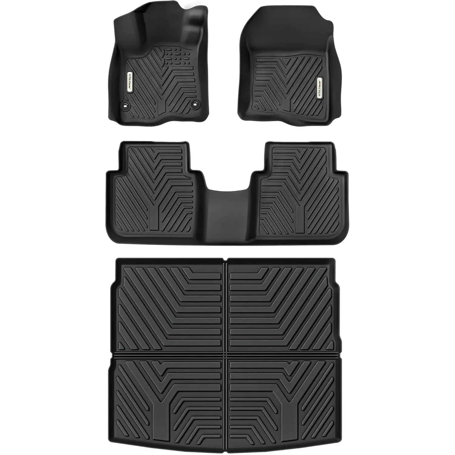 TPE Floor Mats fits 2023-2026 Honda CR-V (Multi-configurable floor mats, trunk mat includes upper mat for Hybrid), All Weather, Waterproof
