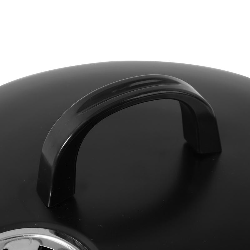 3-in-1 Portable BBQ Smoker Grill - Multi-Layered Detachable Cooker with Thermometer for Outdoor Grilling & Camping