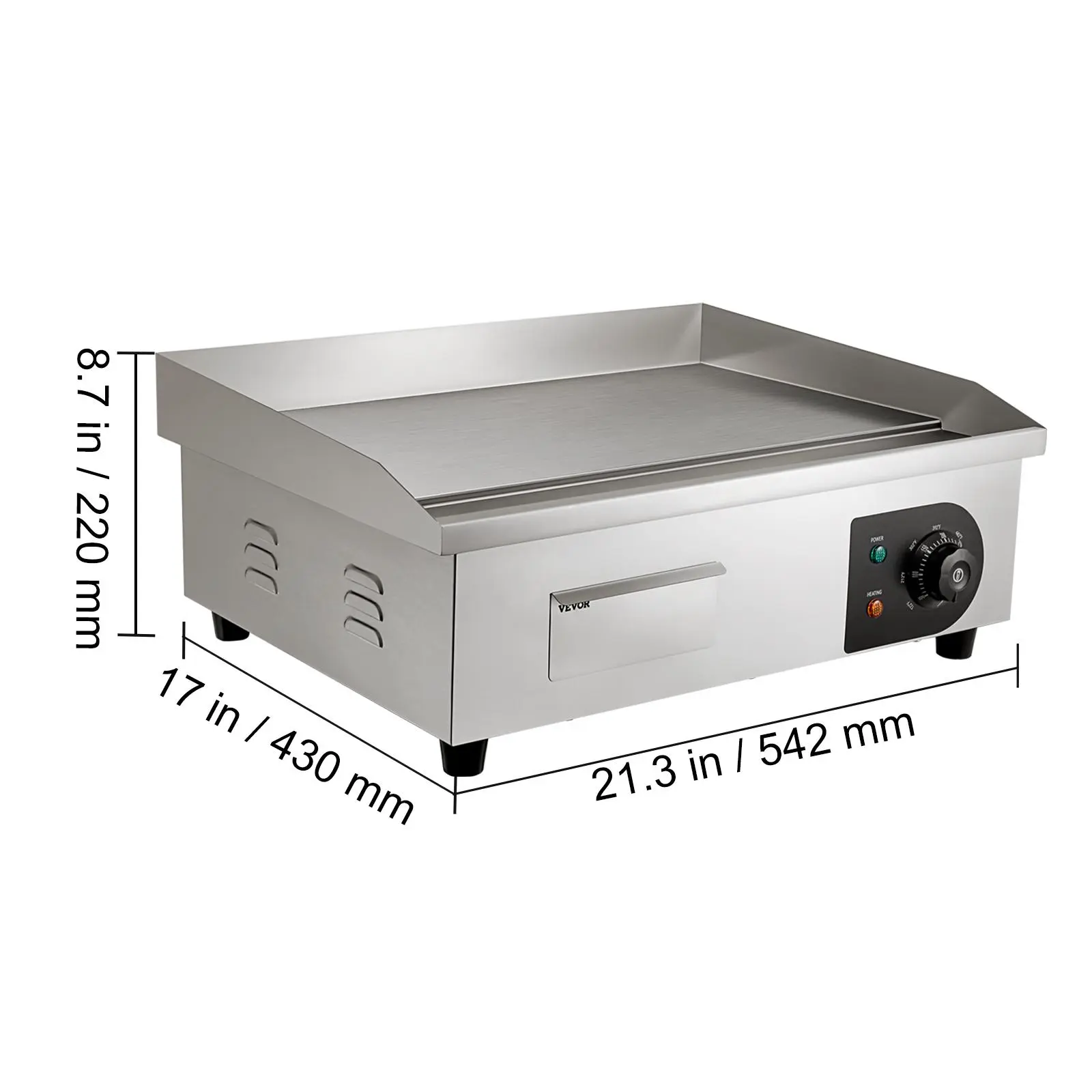 21 x 17.8 inch  1600W