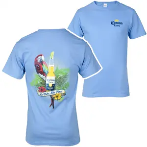 [ Sale Up To 40%] Corona Extra Parrot La Vida Mas Fina  Front And Back T-shirt