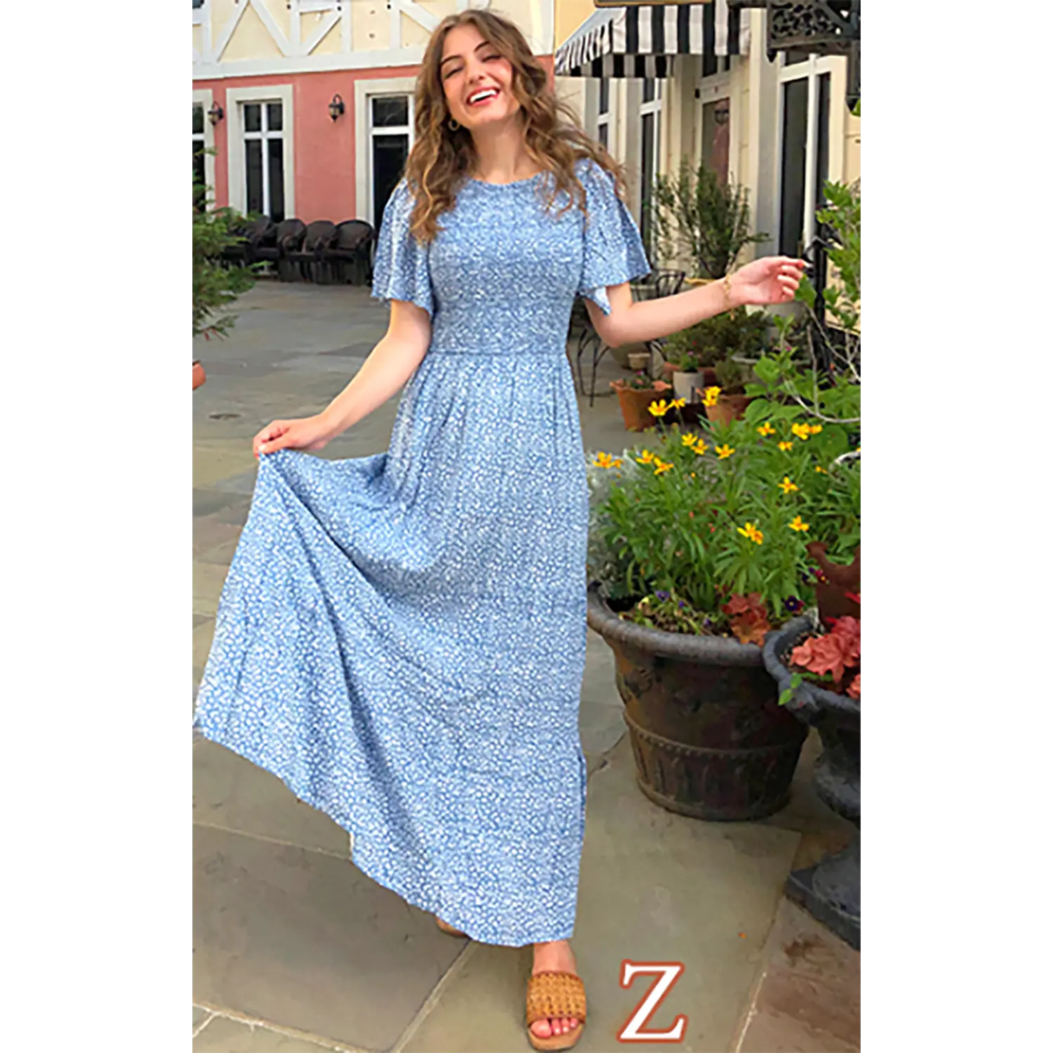 ZESICA Women's 2026 Summer Casual Floral Print Short Flutter Sleeve Crew Neck Smocked High Waist Flowy Maxi Dress - TikTok Shop ZESICA Women's 2026 Summer Casual Floral Print Short Flutter Sleeve Crew Neck Smocked High Waist Flowy Maxi Dress - TikTok Shop
