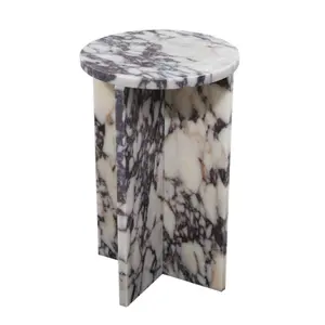Calacatta Viola Marble End/Side Table