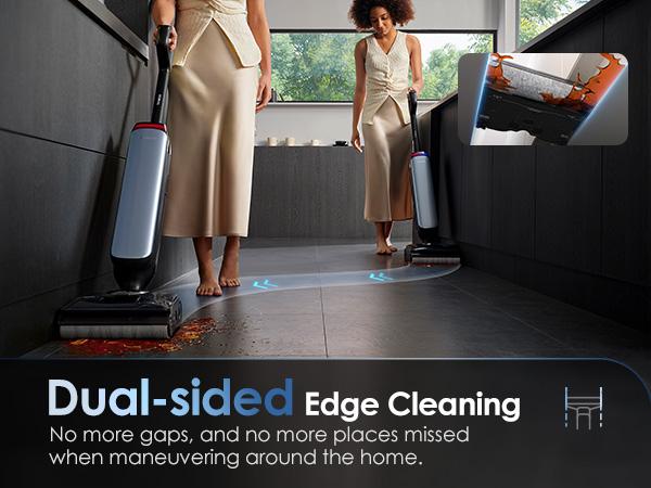 Tineco Floor One S9 Artist Pro Wet Dry Vacuum Cleaner, 22kPa Suction, 360° SmoothDrive, Anti-Tangle Design, 185°F Flashdry, 75 Min Runtime, Dual-Edge Cleaning, 180° Lay-Flat