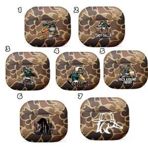 Duck Hunting Camo AirPods Case – Funny Mallard Design Protective Earbud Cover for AirPods Gen 1/2/3/4 & Pro