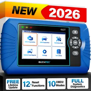 BLCKTEC 460T OBD2 Scanner 2026 Edition with 12 Reset Services, scan Engine/ABS/SRS/Transmission, Oil/TPMS/EPB/SAS/DPF Reset, ABS Bleeding, Auto VIN, Free updates