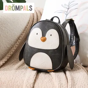 DROMPALS Toddler Backpack Little Penguin Design | Designer Brand Trendy Preschool Kindergarten Bag for Kids Ages 3-6, Lightweight Padded Adjustable Straps
