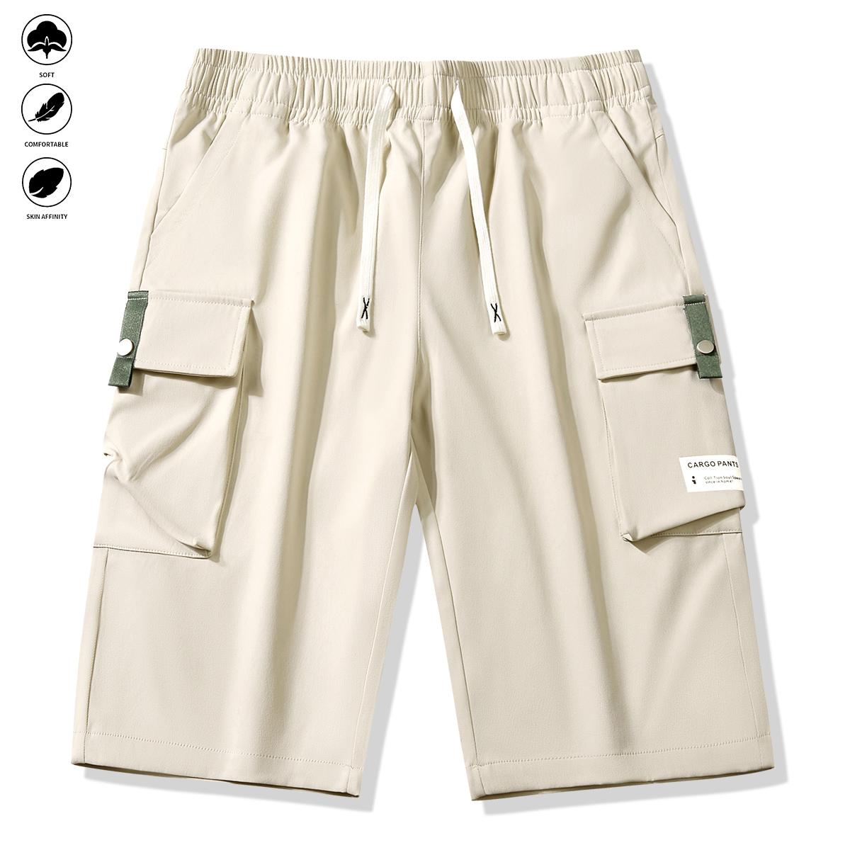 Men's Outdoor Work Pants Pack of 5 - Men's Multi-Pocket Tactical Training Pants - Durable Softshell Hiking Pants - Versatile Casual Spring & Autumn Hiking Pants - Machine Washable - Adjustable Elastic Waist Comfortable Pants