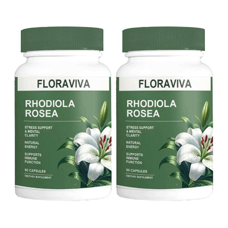 Sales king  Floraviva Rhodiola Rosea Capsules - 60 Count for Stress Support Mental Clarity & Natural Energy - Supports Immune Function  Healthcare, Supplement, Vitamin, Edible, Dietary, Fitness, Bathroom