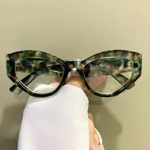 ORNAMENT OASIS Academy Cat-Eye Glasses - Vintage Slim Frame for Reading & Café Style