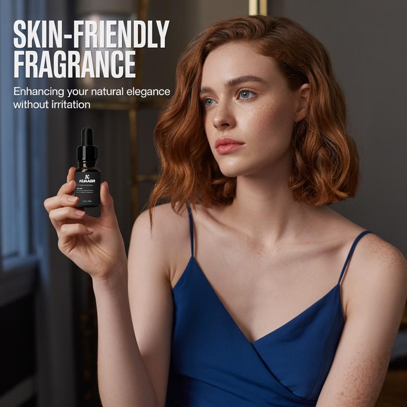 KUAABR Pheromone Perfume for Women - Long-lasting women's fragrance with Jasmine and Rose Flower Fragrance Oils with sweet notes - Vegan and cruelty-free travel fragrance - 15 ml / 0.50 fl.