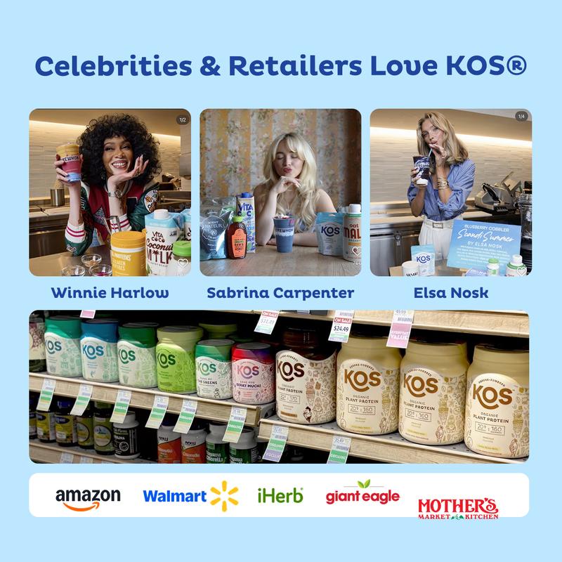 KOS  NAD+ Blue Genius -  & Cellular Energy Supplement with NMN, RiaGev, 4CreaVida, Alpha GPC for Healthy Aging, Blue Raspberry, 8.21 oz