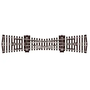 Peco 552-SL180 Code 75 Streamline Track -- Single Slip, Insulfrog, HO