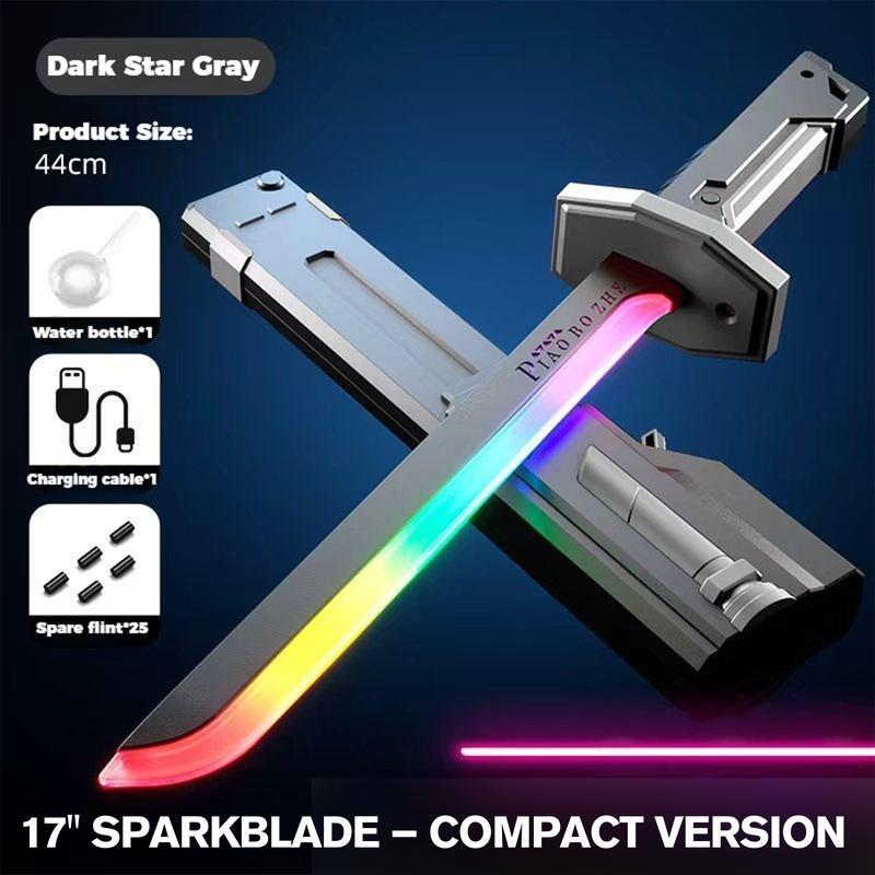 US In Stock DKD Cyberpunk SparkBlade Lightsaber Toy 17" with Sound & Fog, Seven-Color Streaming Lights, Type-C Rechargeable for Rave, Cosplay & Display, Immersive Experience, Neon Design demonslayer US In Stock DKD Cyberpunk SparkBlade Lightsaber Toy 17" with Sound & Fog, Seven-Color Streaming Lights, Type-C Rechargeable for Rave, Cosplay & Display, Immersive Experience, Neon Design demonslayer