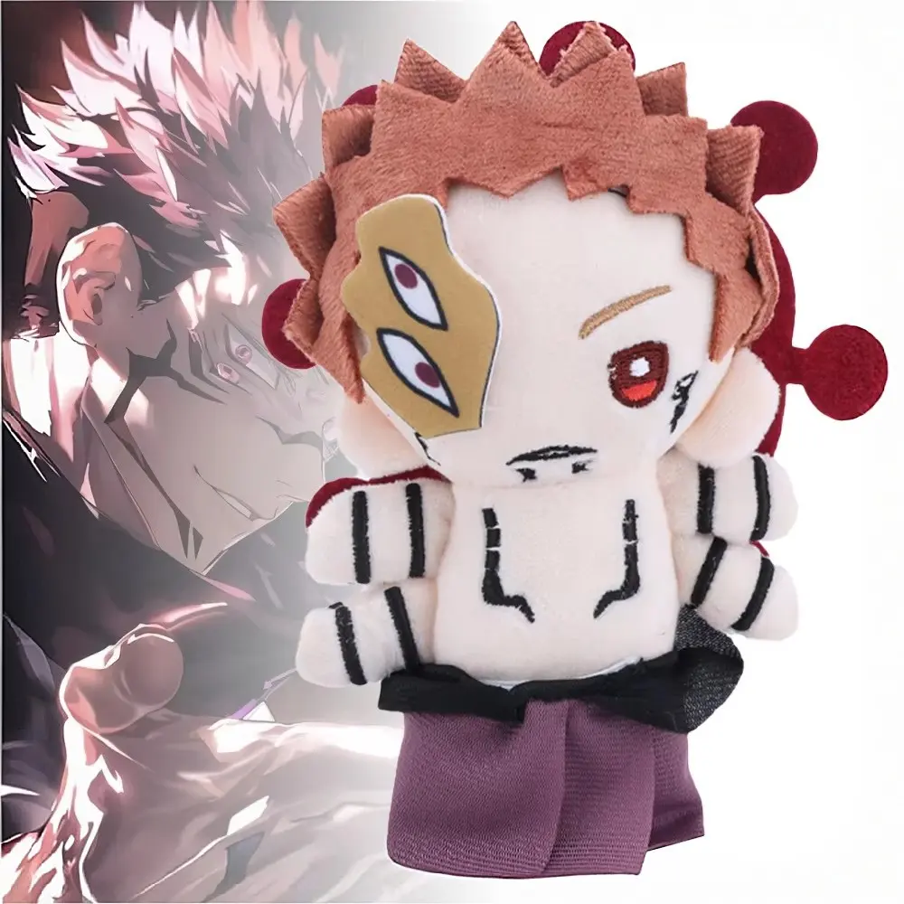 15cm Jujutsu Kaisen Ryomen Sukuna Plush Keychain, Cute Soft Anime Charm, Portable Plushie Pendant, Collectible Gift for Fans, Soft Keychains