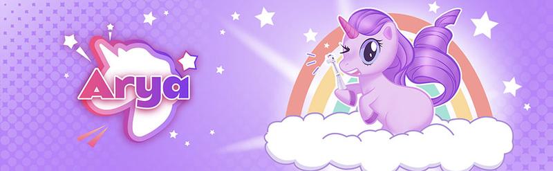 Papablic (Arya) Toddler Sonic Toothbrush Kids for 1-3Y, Cute Unicorn Cover & Smart LED Timer, 4 Brush Heads, Baby Daily Lightweight Oral Hydiene, Christmas Gift