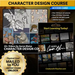 Learn Character Design – Course Access Card + Instant Unlock