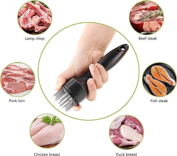 1/2/3 PCS Meat tenderizer, manual steak tool with stainless steel needle for loose meat cooking, suitable for steak, chicken, pork, veal