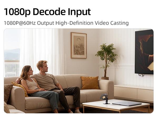 llano T1 Wireless HDMI Transmitter Adapter, Wireless Transmitter, Streaming Media Video/Audio/File HDMI Wireless Extender from Laptop, PC, Smartphone to HDTV Projector Monitor