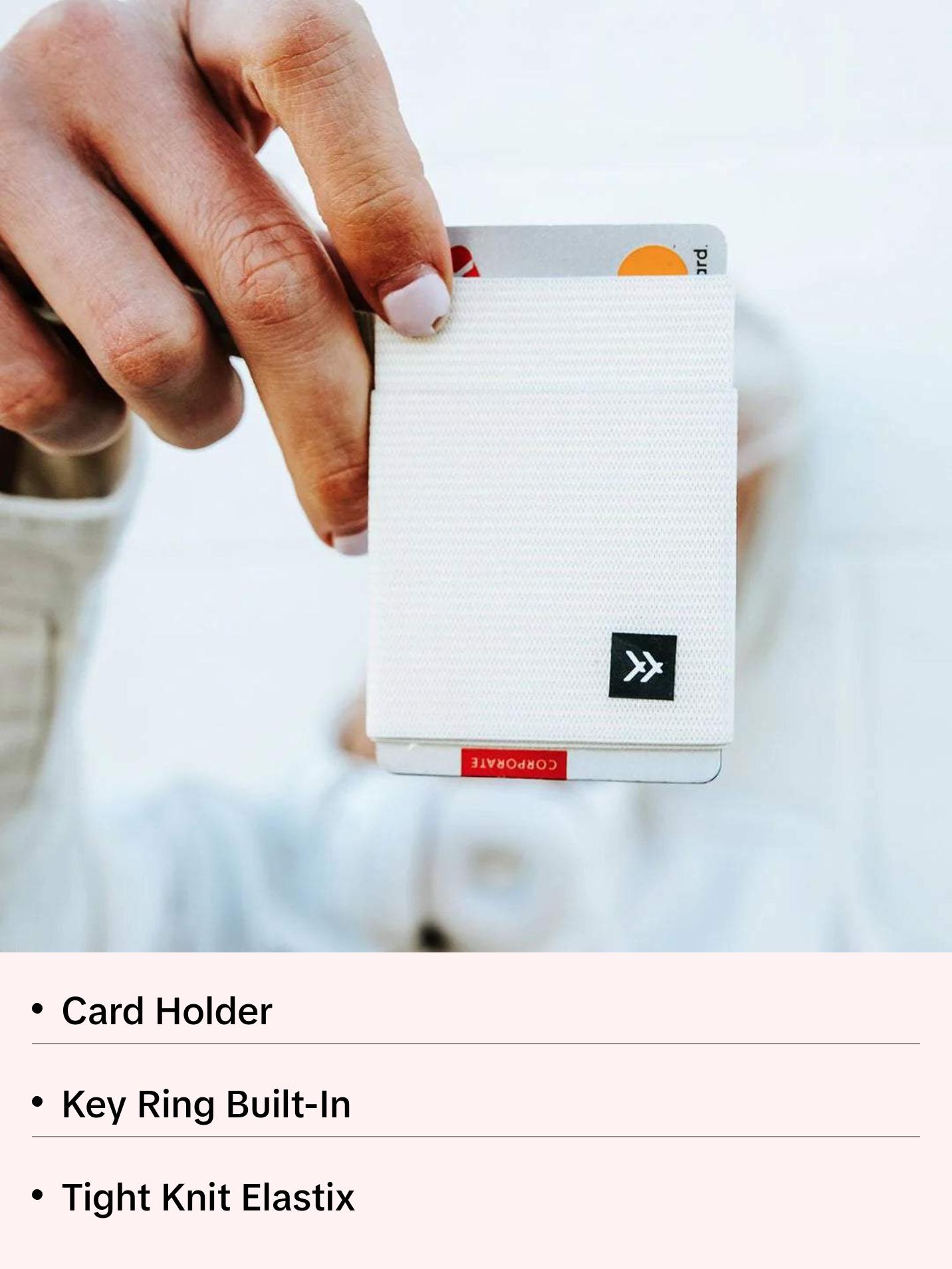 THREAD - Off White Elastic Wallet