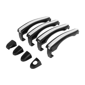 Front Left Right Rear Left Right Car Exterior Door Handles for Hyundai Azera 2006-2011 Durable Door Handle Replacement No.826513L000 ABS 1 Set