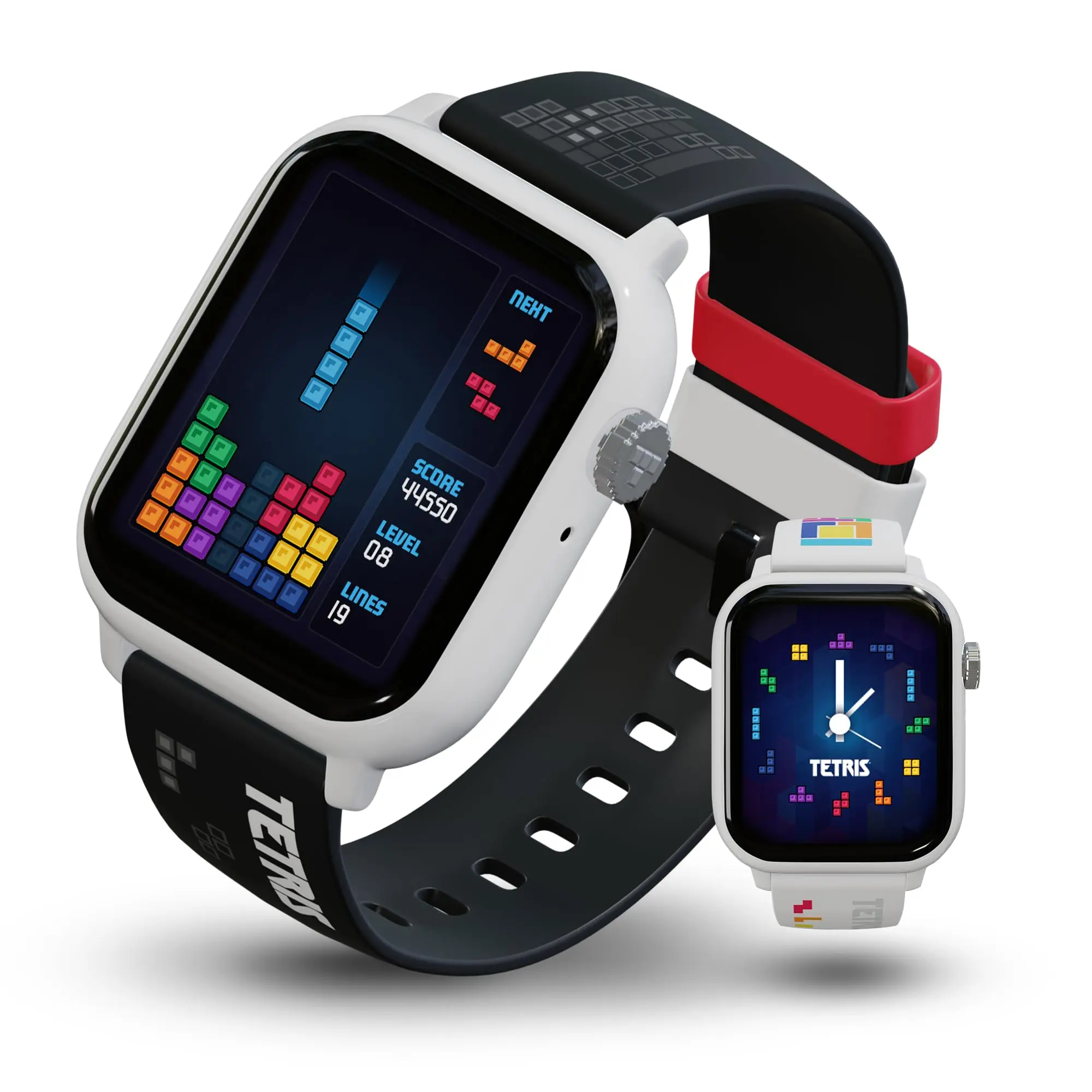 Tetris™: My Play Watch – Retro Gaming Smartwatch with Selective Tech, Non-Connected, Built-in Tetris™, Custom Watch Faces, Classic Arcade Sound, Heart Rate & Fitness Tracker, IP67 Water Resistant.