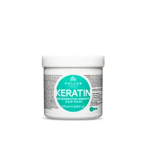 Keratin Deep Conditioning Hair Mask - Milk Protein Repair - Kallos KJMN - For Curly Dry Damaged Color Treated Hair - Under $15