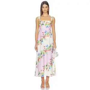 Yumi Kim Pebble Dress in Blooming Stripe Lilac