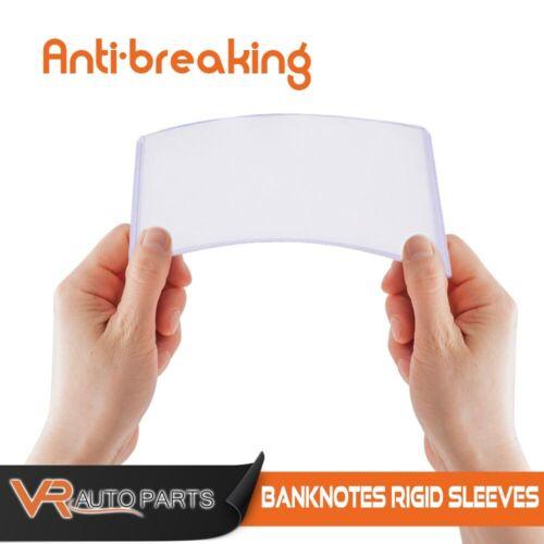 CROSSDESIGN 25PCS Banknotes Rigid Sleeves For Modern Size US Currency Notes Topload Holders