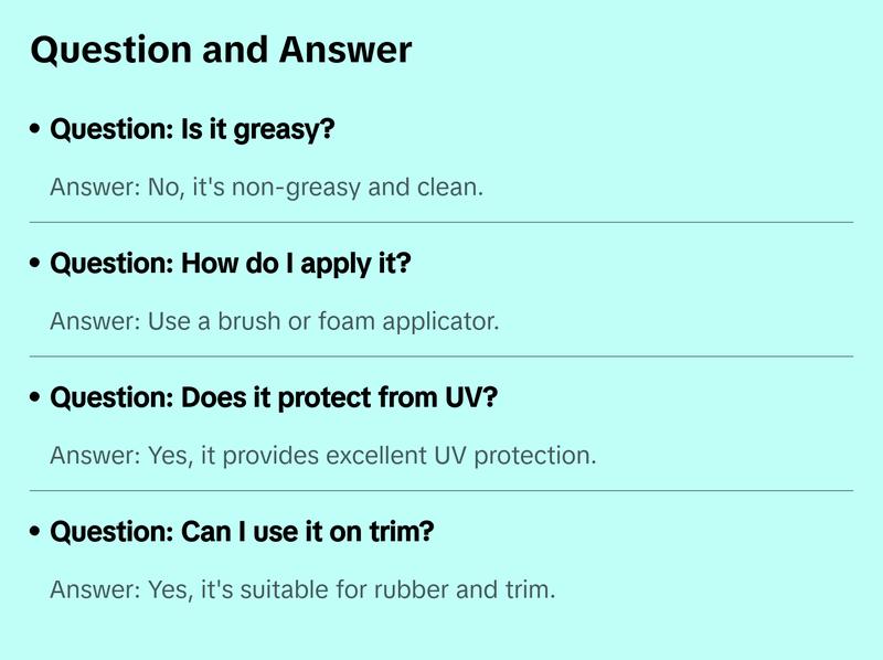 3D Tire Shine Gel   Water-Based, High Gloss Tire Dressing | Non-Greasy, Long Lasting Finish for Rubber, Trim & Vinyl | Easy Gel Application | Car Detailing