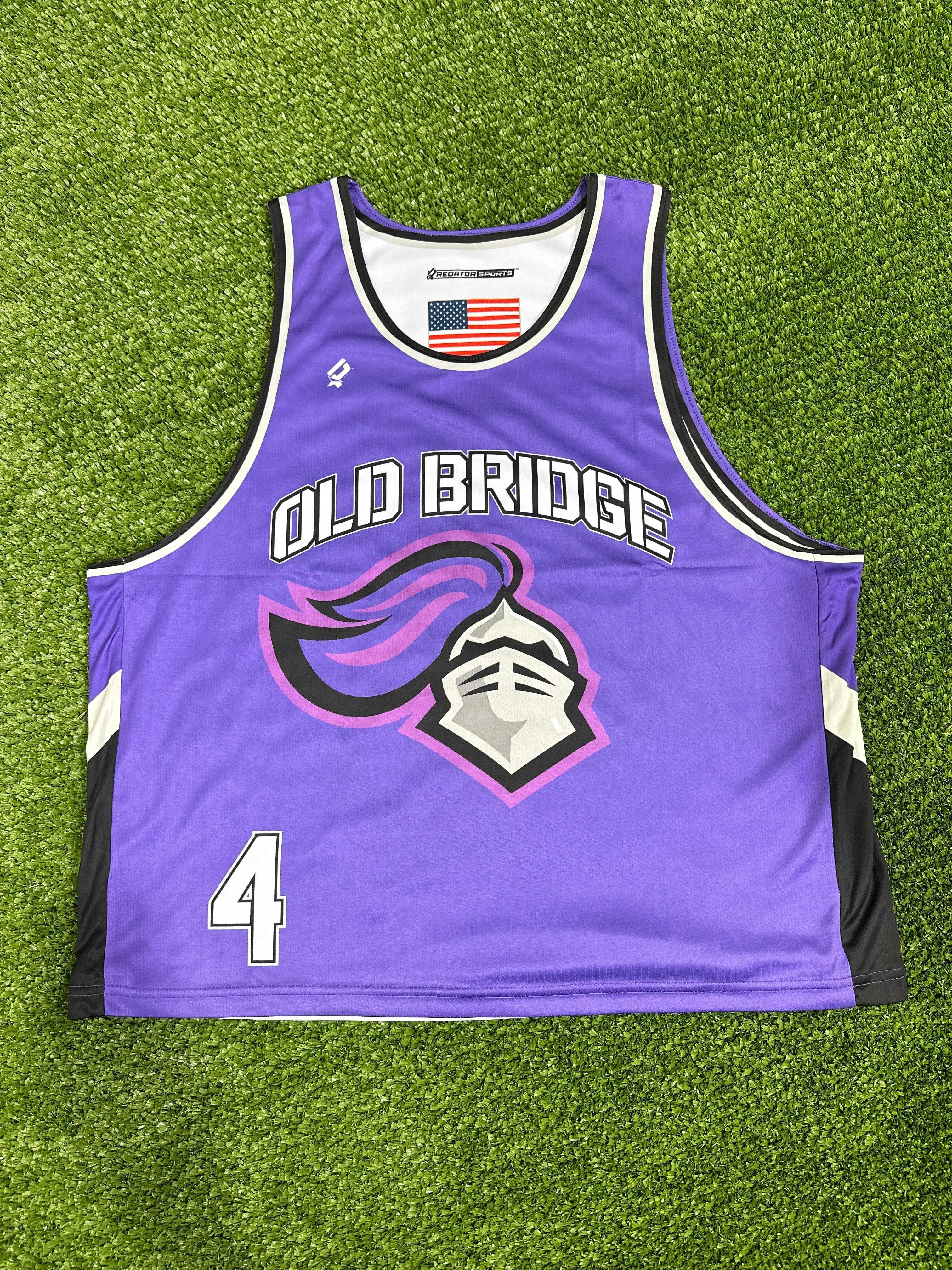 Custom Sports Jersey for Lacrosse Teams, Reversible Sleeveless Pinnie, Sublimated Moisture-Wicking Jersey Tops for Youth & Adults, Team Shirt