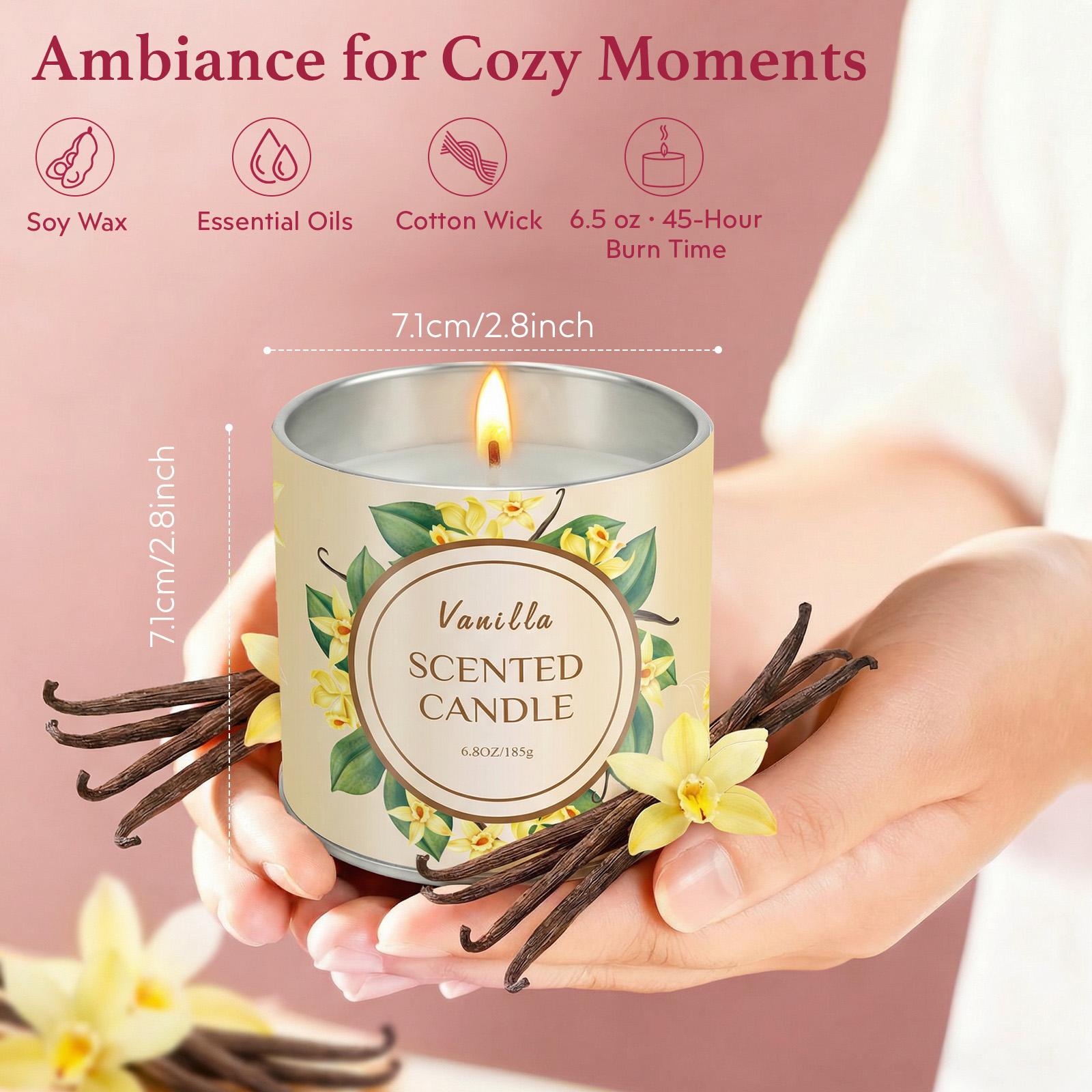 Scented Candle Gift Set for Women, 6 Pack, 39 oz Total, 6.5 oz Each, Jasmine, Lavender, Vanilla, Sage, Sandalwood Rose, Eucalyptus Mint, Aromatherapy Candles for Home, Gifts for Women Scented Candle Gift Set for Women, 6 Pack, 39 oz Total, 6.5 oz Each, Jasmine, Lavender, Vanilla, Sage, Sandalwood Rose, Eucalyptus Mint, Aromatherapy Candles for Home, Gifts for Women