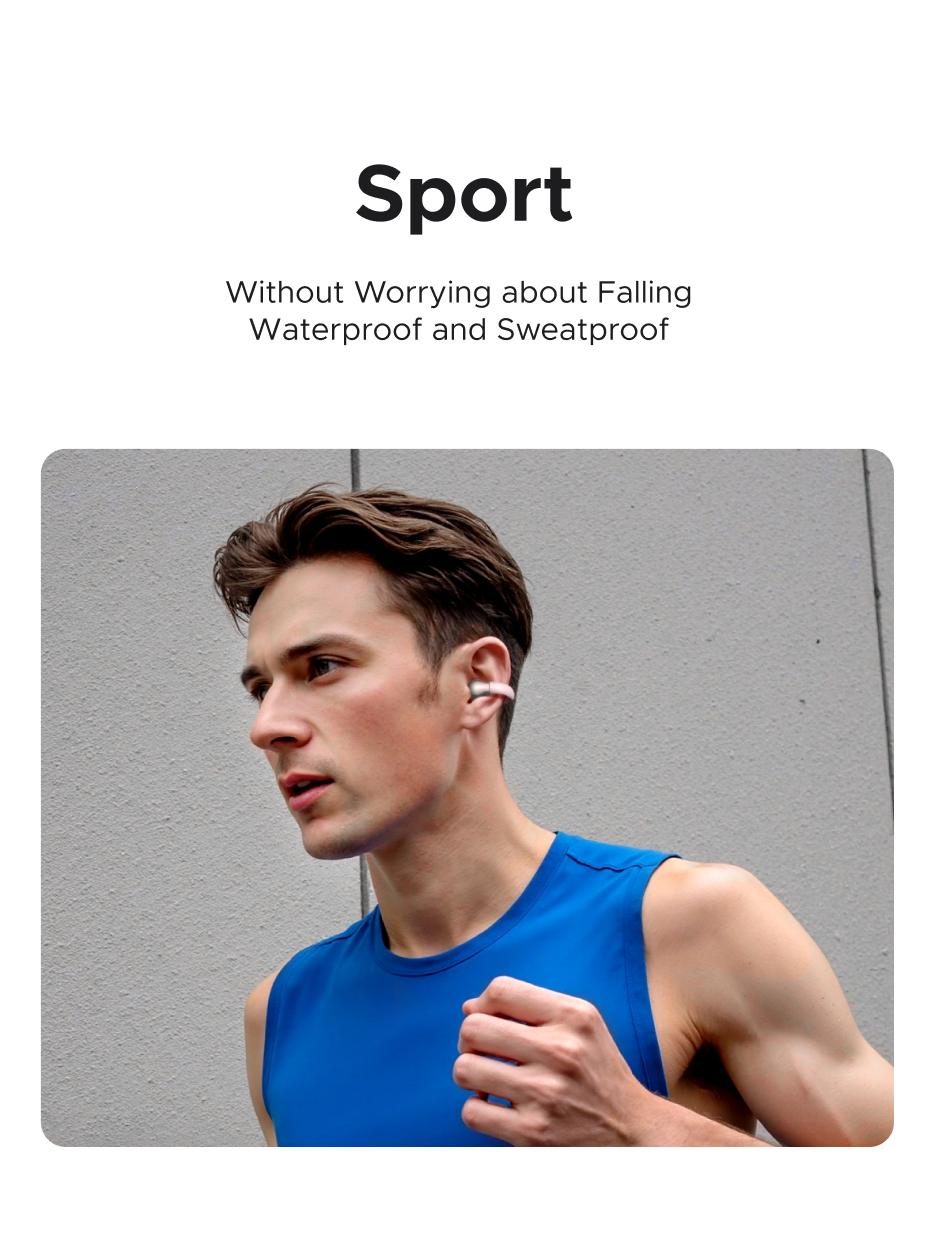 UGREEN Wireless Earbuds Bluetooth 5.4 Headphones Sport with Earhooks,48H Playtime,Fast Charging Case,Noise Cancelling Mic for Running Gym Workout ,earclip design，TikTokShopBlackFriday ,Tiktokshopstockup