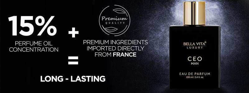 Bella Vita Luxury's CEO Man |  Eau De Parfum | Lemon, Lavender, Tonka & Agarwood | Long Lasting Perfume for Men | Vegan Perfume | 3.3 Fl.oz