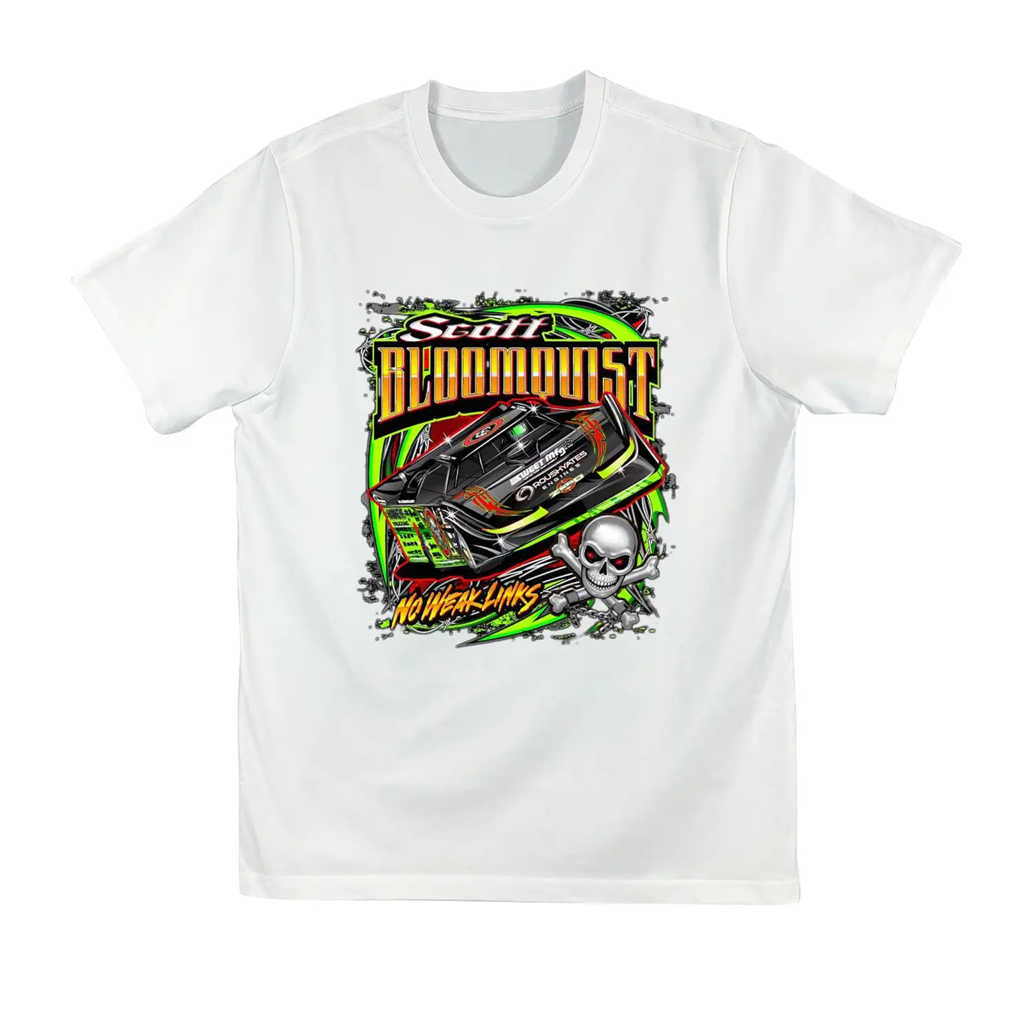 Scott Bloomquist T-Shirt Dirt Late Model Racing Unisex Cotton Tshirt