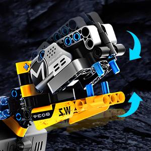 Robot Toys for Kids, 520PCS App & Remote Control 5-in-1 RC Wall Robot, Engineer Robot & Dinosaur Building Toy, STEM Construction Set with Magnetic Blocks for Boys & Girls 6+