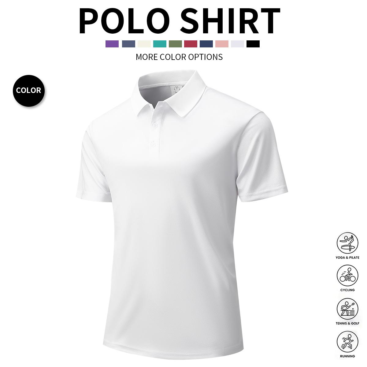 Men's 3-Pack Short-Sleeve Polo Shirt, Casual Summer Golf & Weekend Wear, Breathable Knit Fabric, Regular Fit, Casual Apparel, Activewear Athletic Sports Clothing