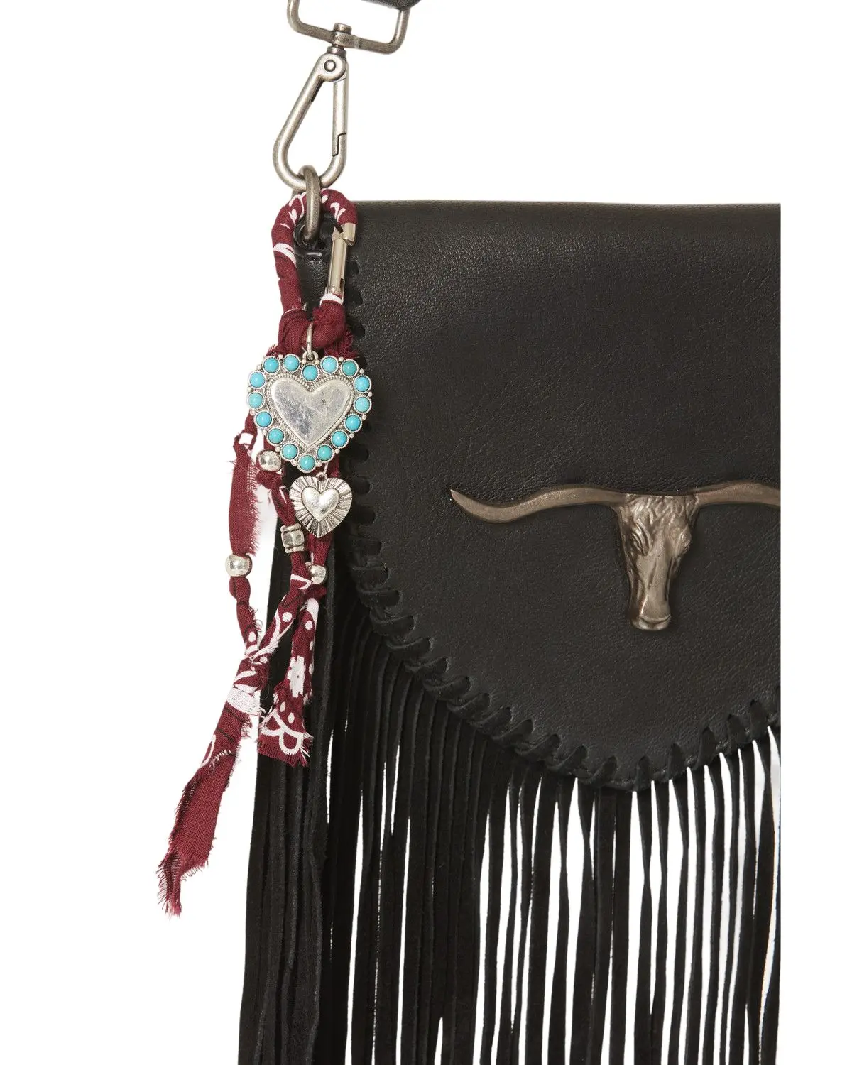 Shyanne Women's Bandana Heart Bag Charm - Aa274