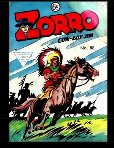 USED-Zorro #88 (B&W): Golden Age UK Comic Book by Kari A Therrian (Paperback)