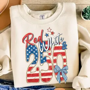 [Collection for 250th America Anniversary]Red White & 250 Shirt USA 250th Anniversary T-Shirt Patriotic American Flag Vintage 4th of July Independence Day Tee Retro America 1776-2026 July Fourth Patriotic Shirt Gift for Men Women Unisex
